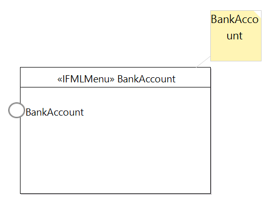 IFML Menu