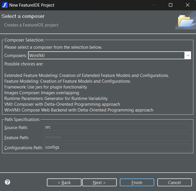 Create FeatureIDE Project 2